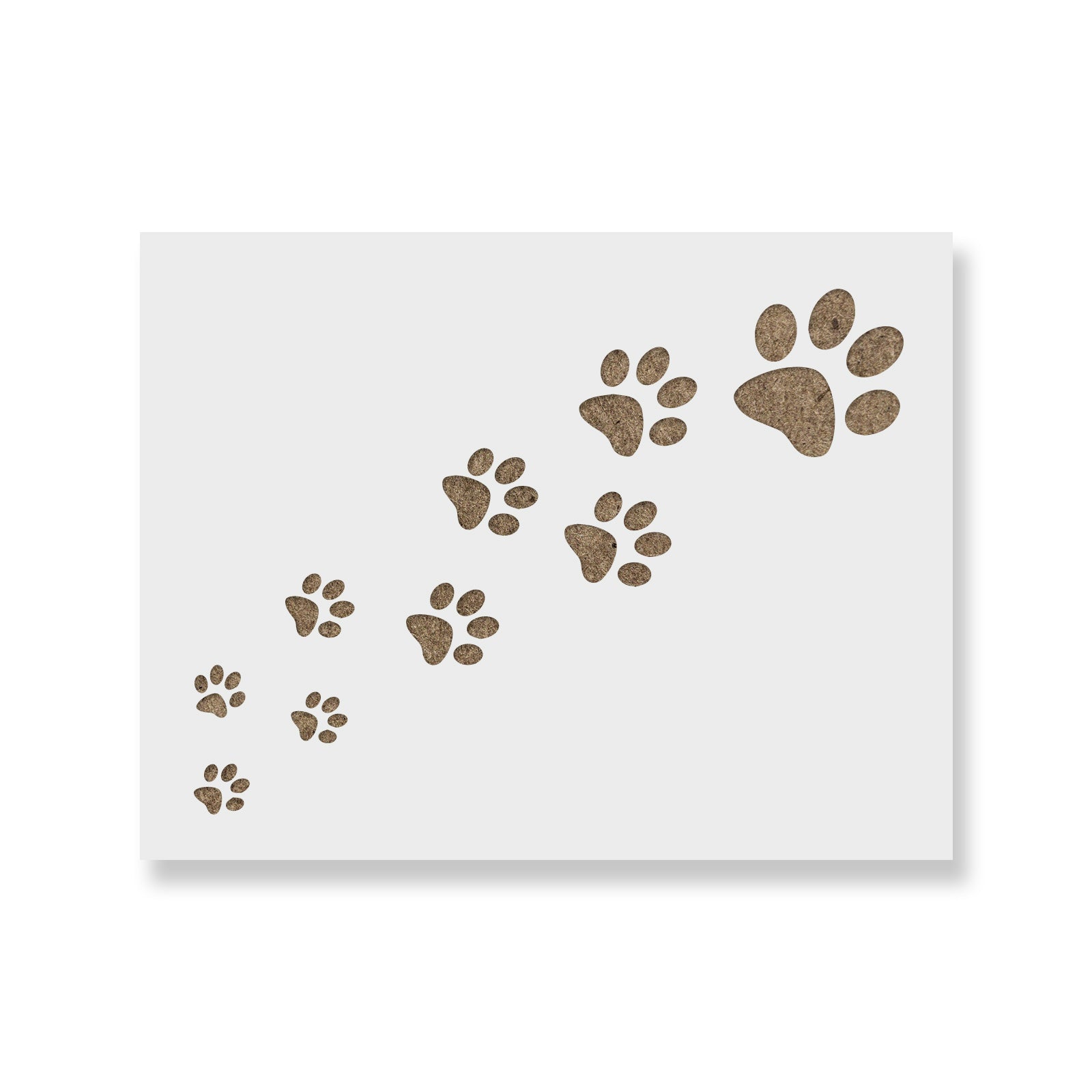 cat paw print stencil