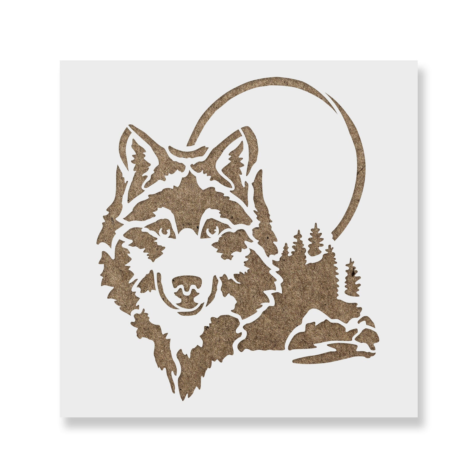 werewolf face stencil