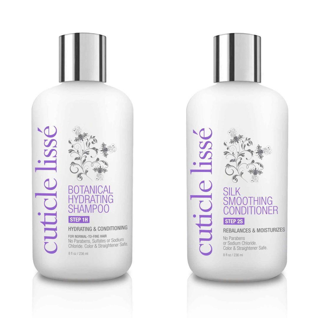 Botanical Hydrating Shampoo & Silk Smoothing Conditioner | For Naturally Oily Hair