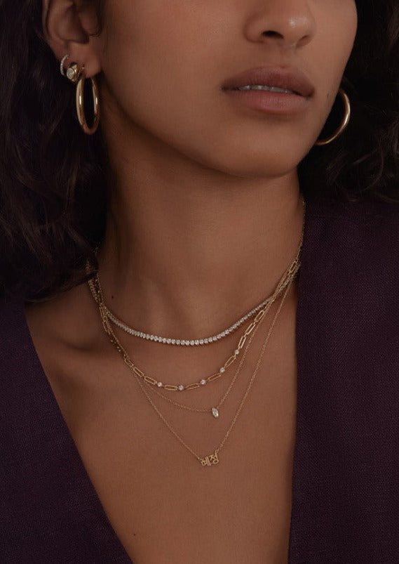 alt="Dear Kaia III Nameplate Necklace"