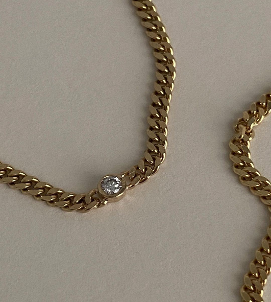 Capri Curb Diamond Bracelet - Kinn