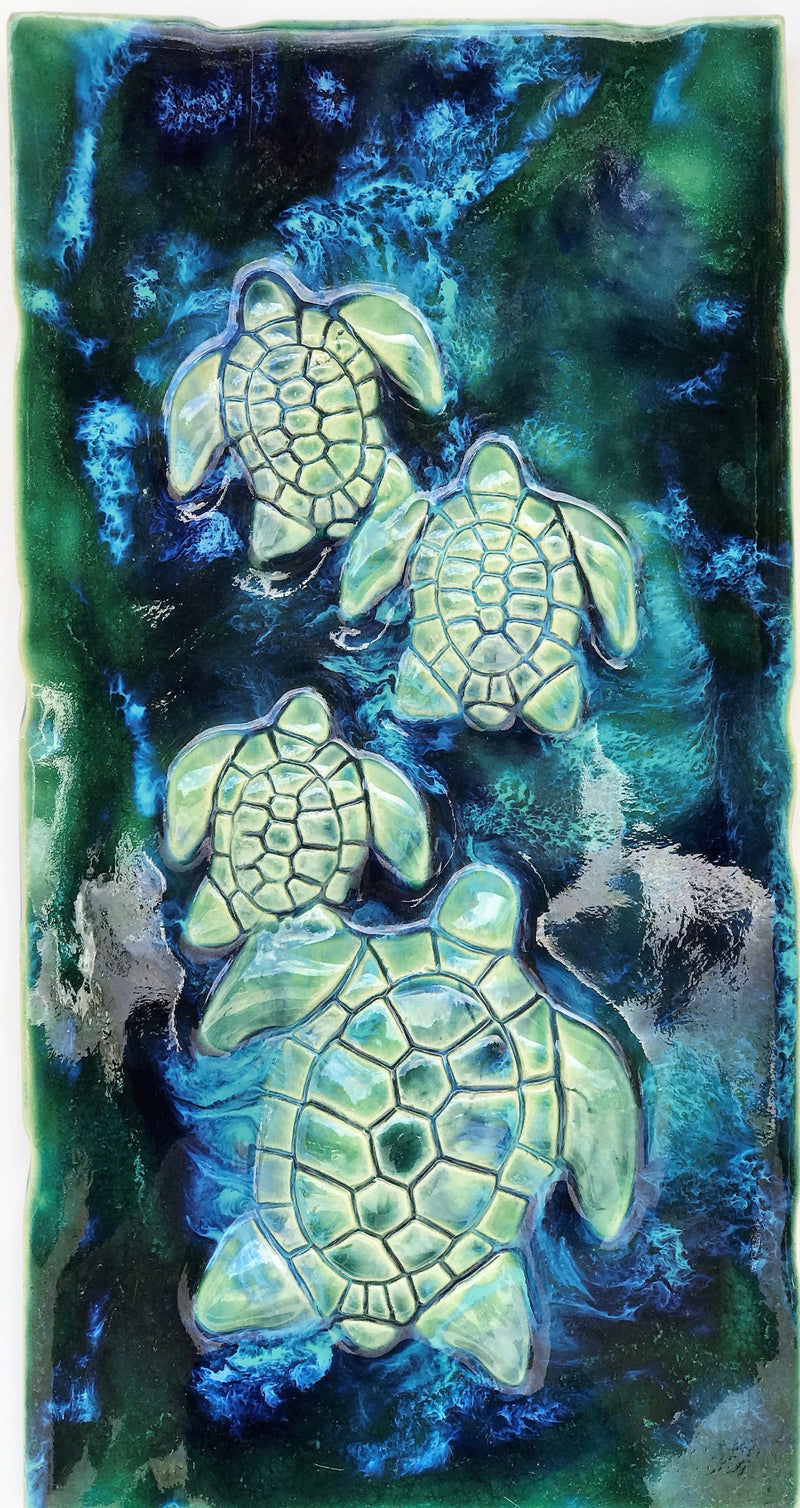 Ceramic Turtle Decor Kitchen Backsplash Turtle Tile Bathroom Tile Maui Ceramics