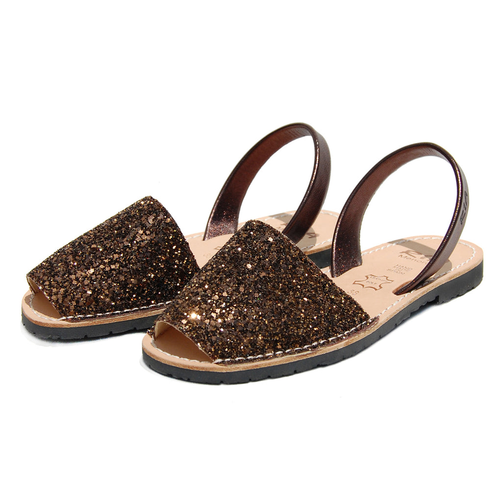 Avarcas Glitter Menorcan Sandals Joan in Bronze - Buy Online Now! – RIA ...