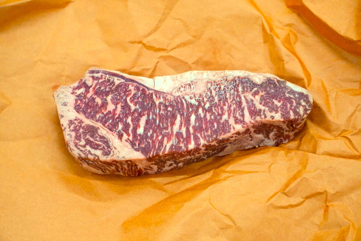 Wagyu New York Strip - johnnyprimemeats.com