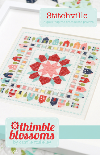 Cross Stitch Thimble Blossoms