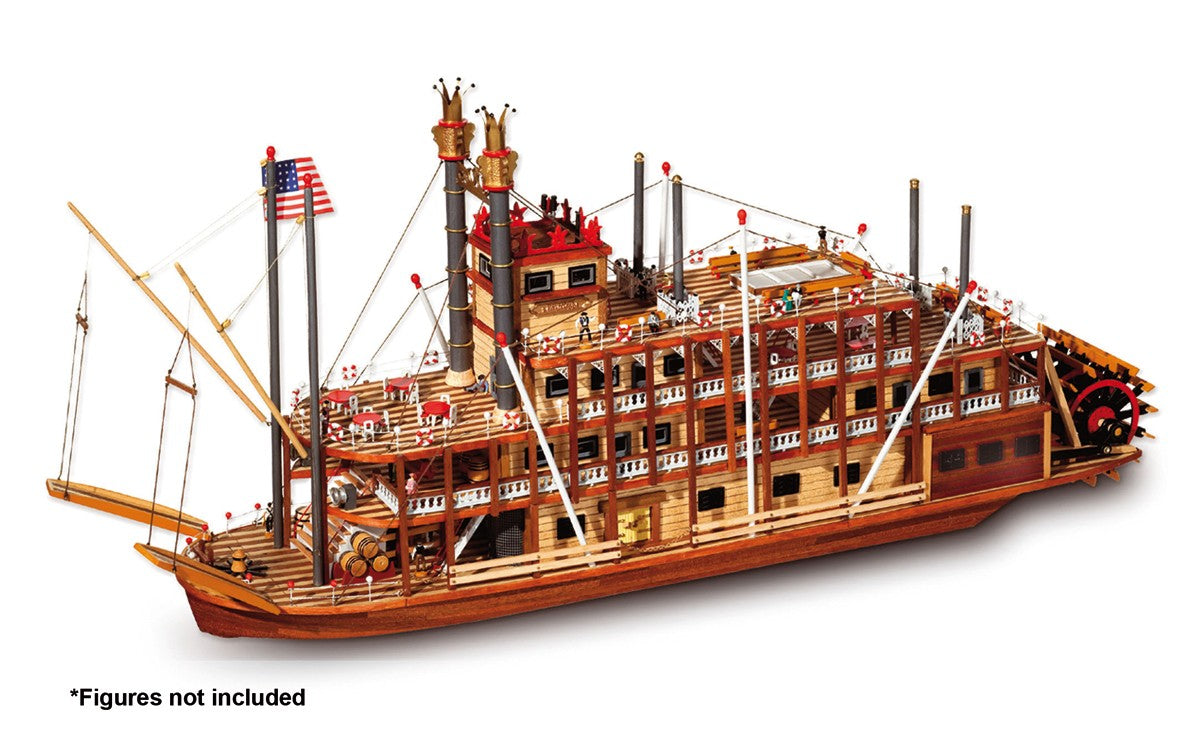 rietje deeltje Oplossen Mississippi Riverboat Wood Model Kit from OcCre – SEA GIFTS