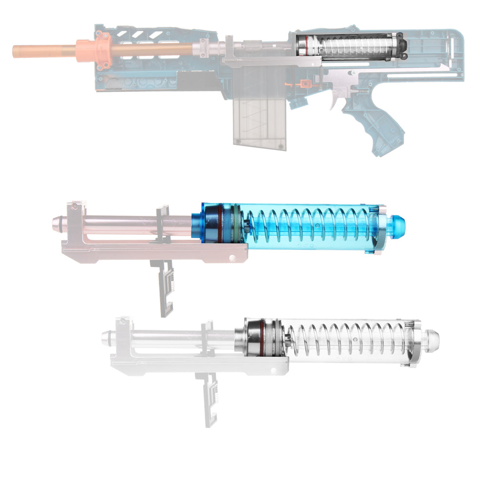 Worker Mod Metal Plunger Chamber Cylinder Rod 2 Colors for Nerf N-Strike Longshot CS-6/NERF STRIKE CS-12/WORKER Terminator Modify Toy | BlasterMOD