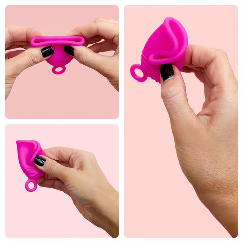 Peachcup Peachlife Menstrual Cup Folding Techniques for Soft Cups, 7 Fold
