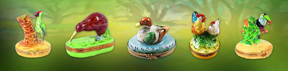 Bird Limoges Boxes Porcelain Figurines Gifts