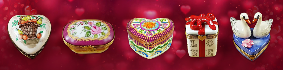 Valentine's Day Limoges Boxes Gifts Collector