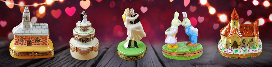 Wedding Anniversary Gifts Limoges Boxes porcelain Figurines
