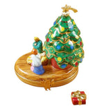 Nativity Under Tree Limoges Porcelain Box Gifts