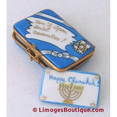 Happy Chanukah Limoges Porcelain Boxes Gifts