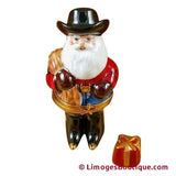 Cowboy Santa Clause Rochard Limoges Box