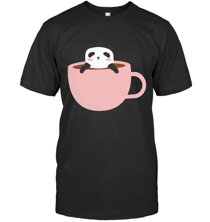 Cute Coffee Panda T-shirt, , 