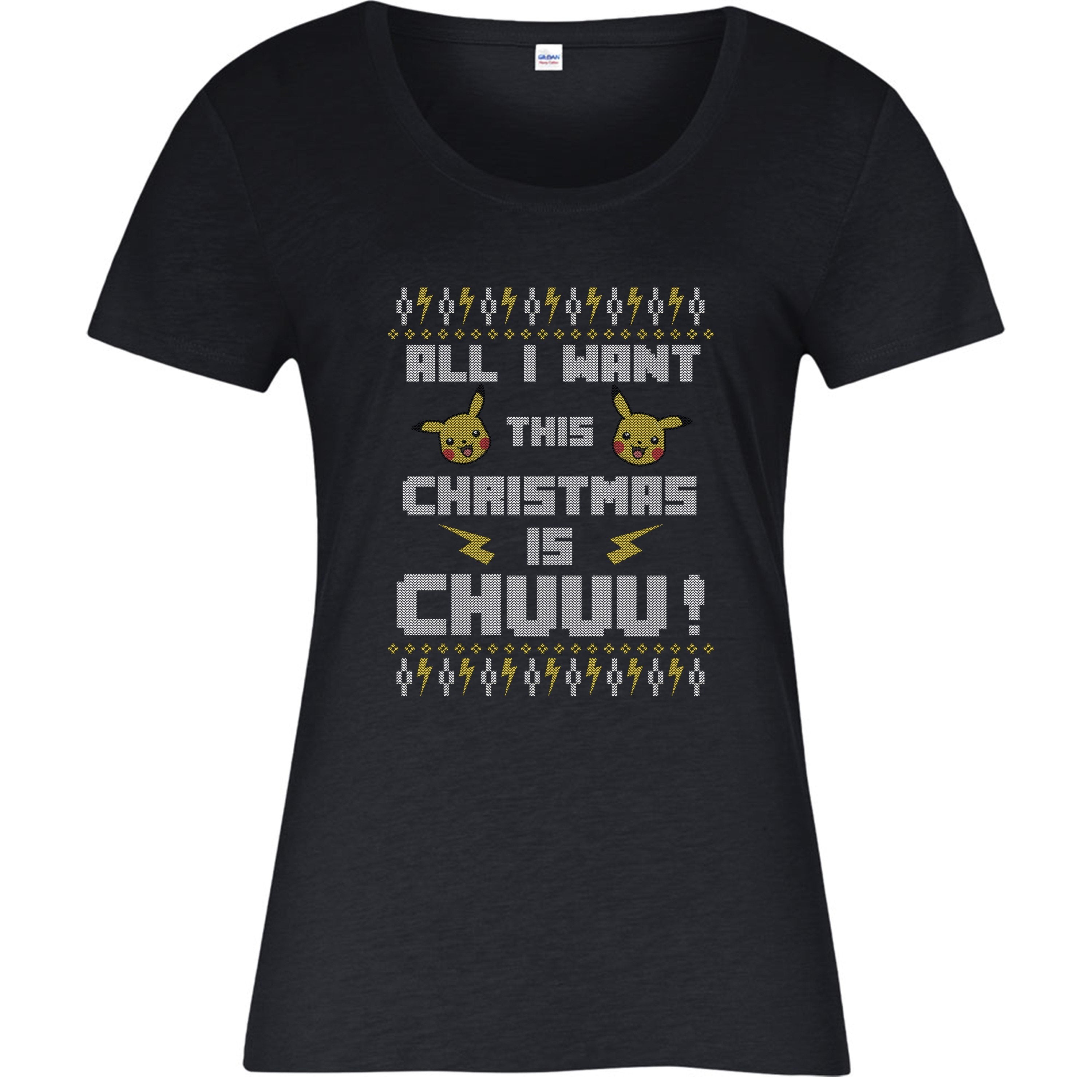 Pokemon Xmas, All I Want This Christmas Is Chuu Inspired Top T Shirt