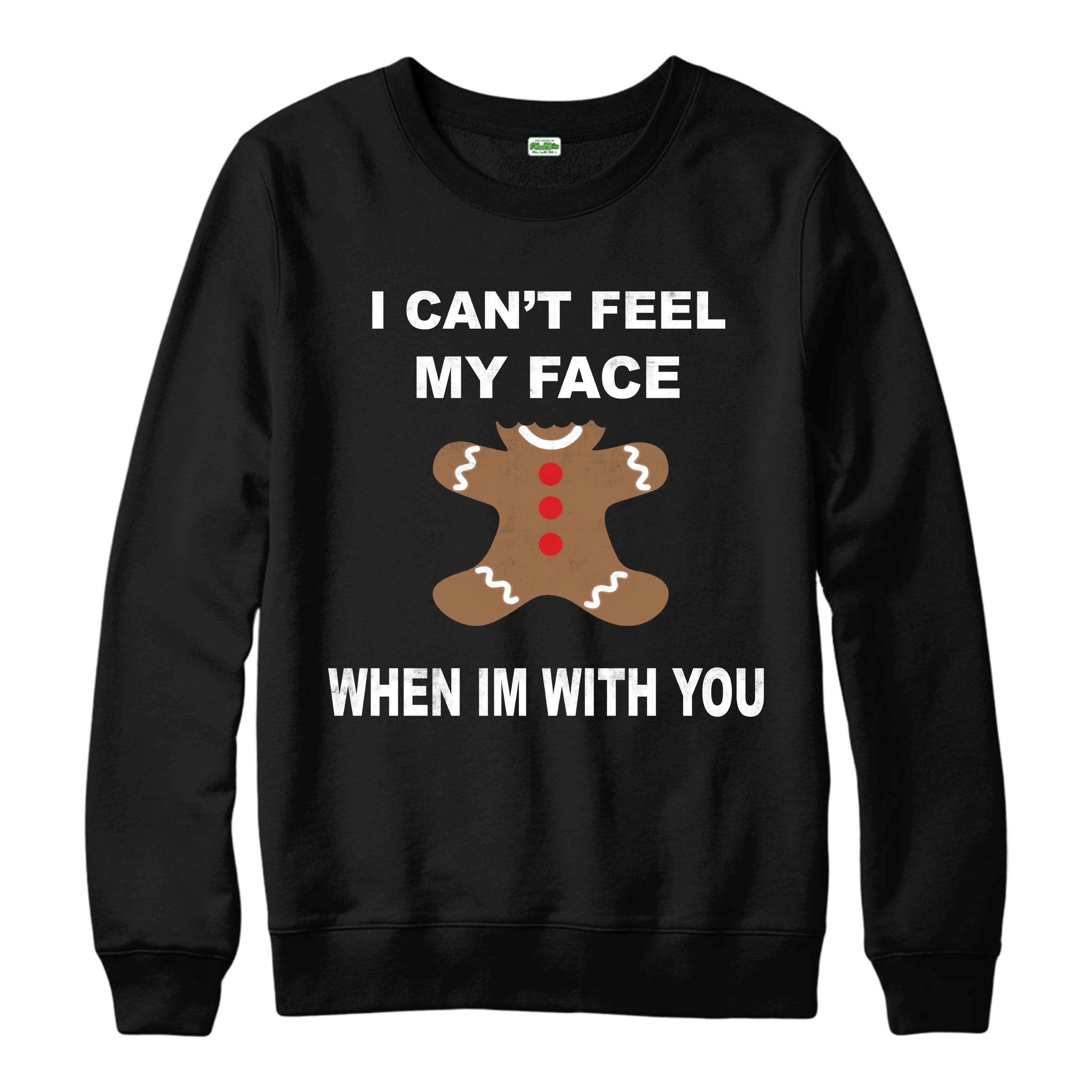 Gingerbread Christmas Jumper, Shrek Feel My Face Festive Adult Jumper Top Shirts