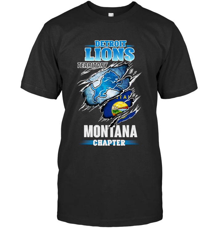 Detroit Lions Territory Montana Chapter T-shirt, , 
