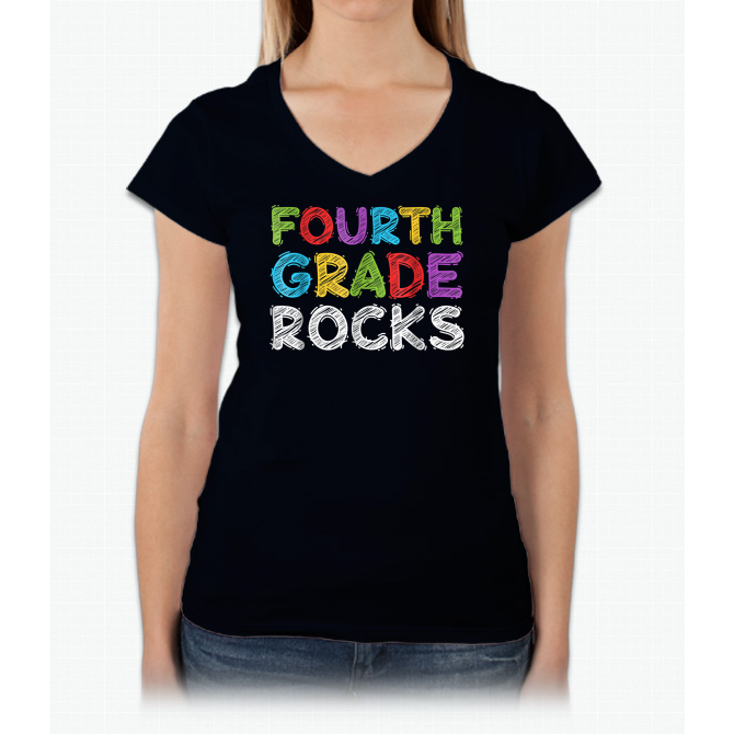 Fourth Grade Rocks T-shirt 4th Grade Back To School Gift 