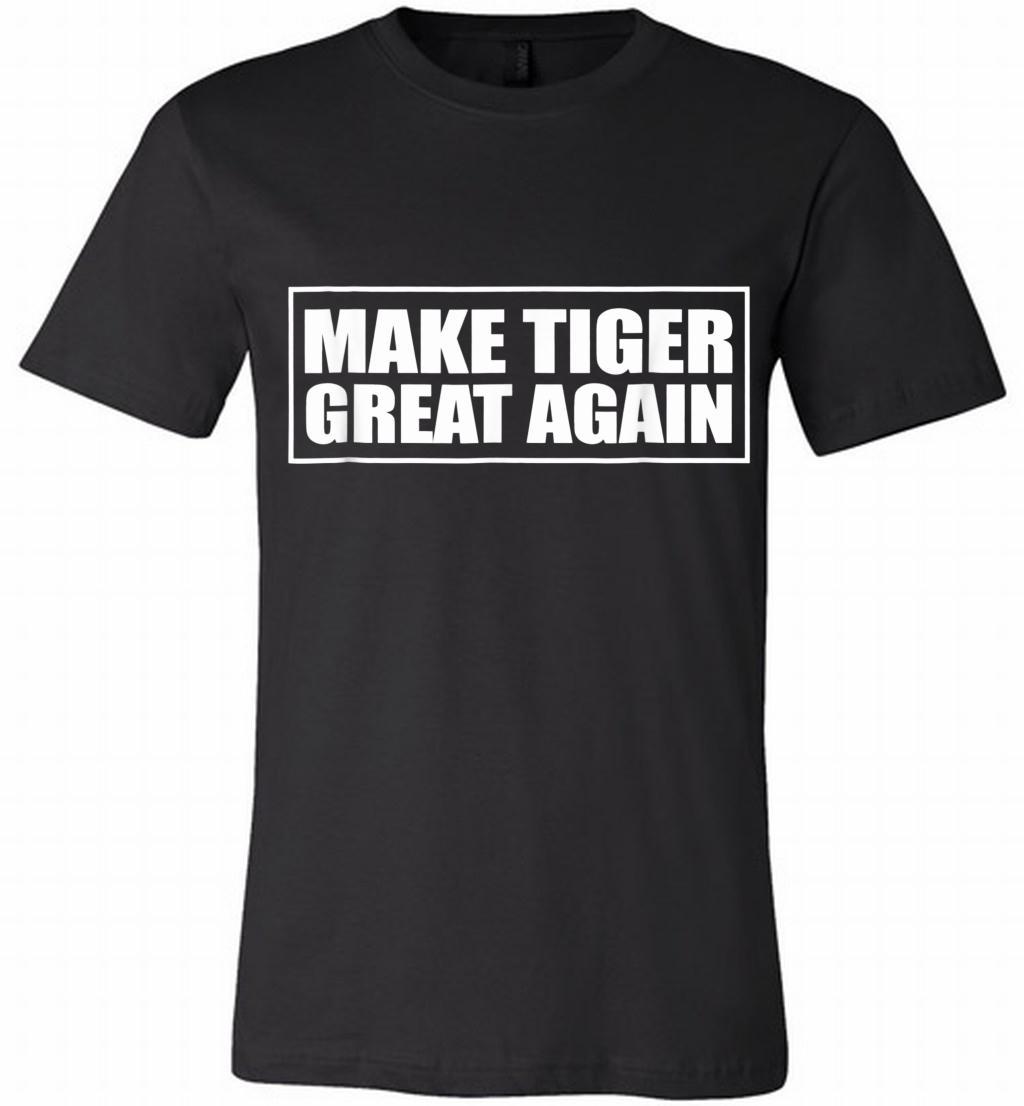 Tiger Make Golf Great Again Canvas Usa Shirts