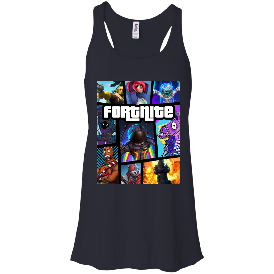 Cover Your Body With Amazing Top Selling Fortnite Gta Shirt Racerback Tank