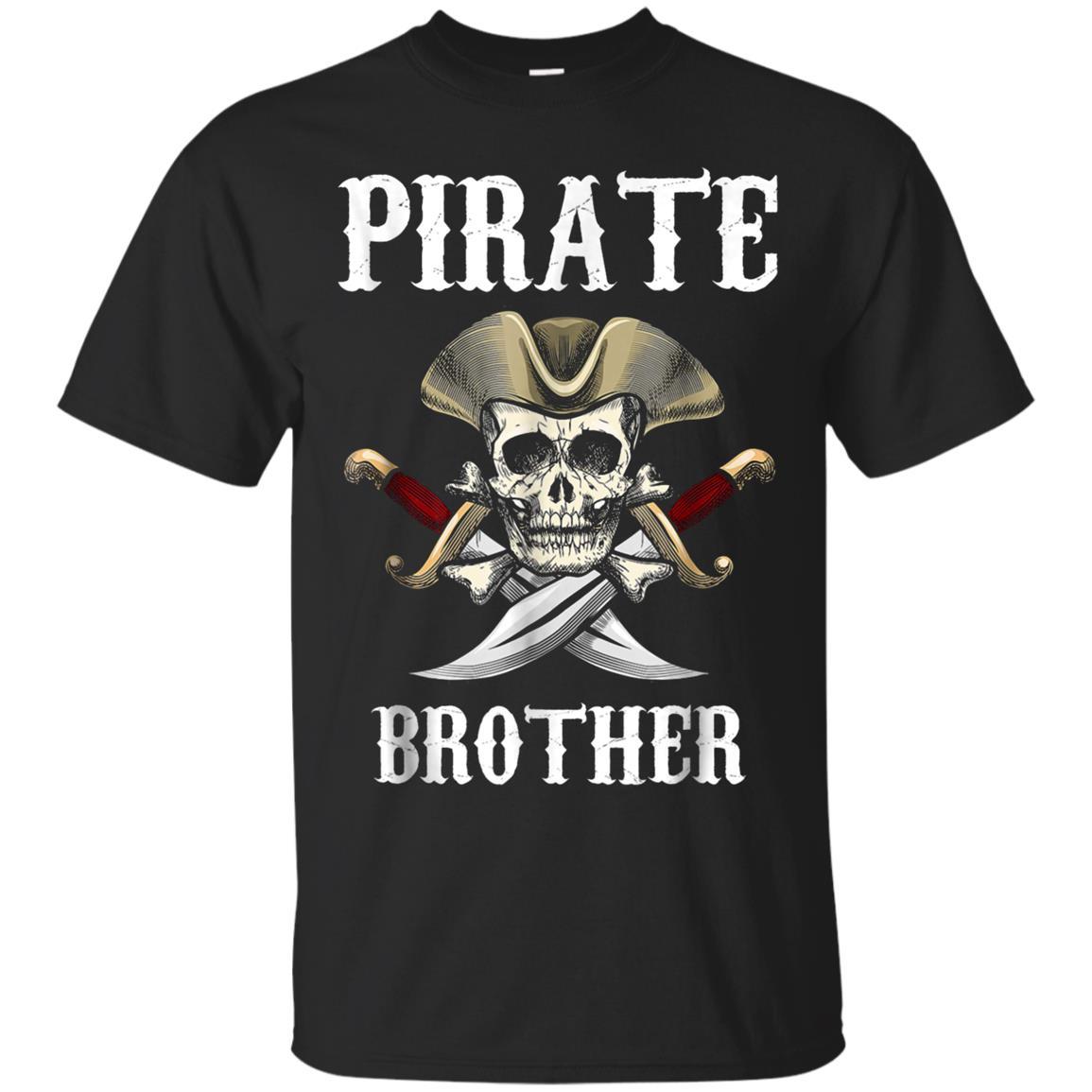 Pirate Brother Halloween T-shirt Skull Adult Costume Gifts