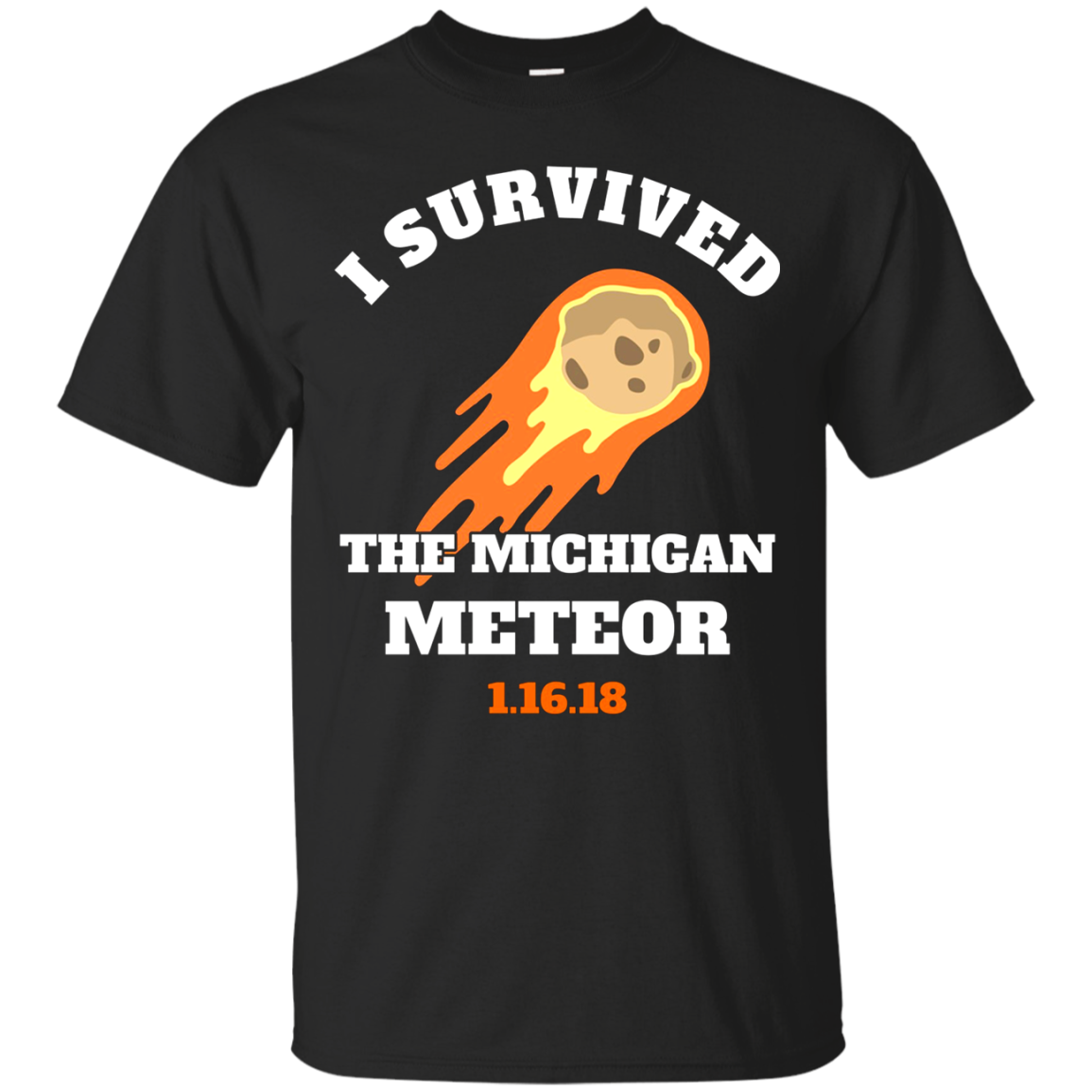  2018 I Survived Michigan Meteor T Shirt