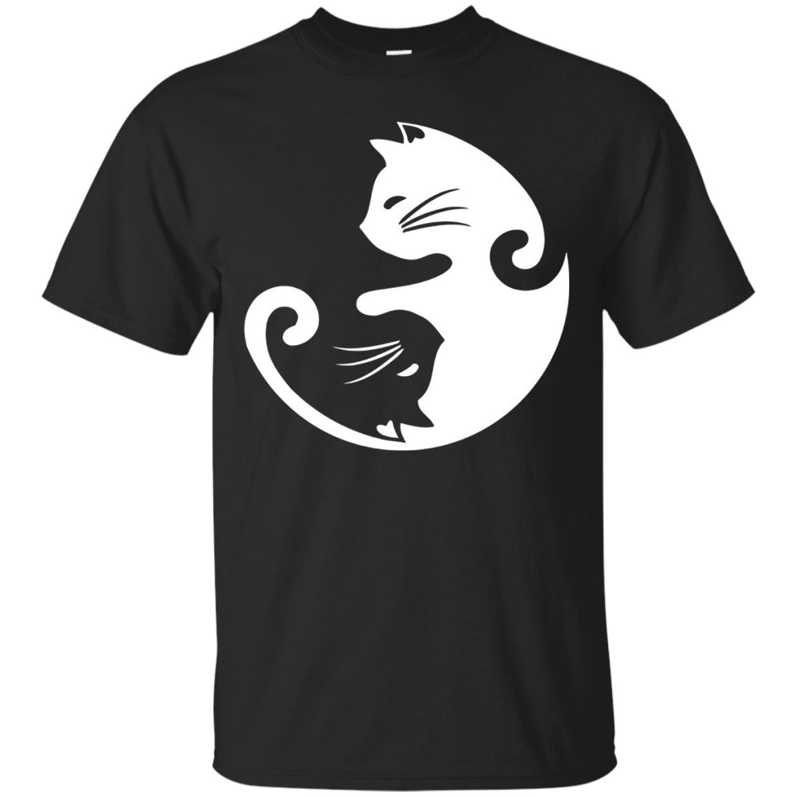 Ying Yang Cat Tee Yoga Spirituality Cat Lover Gift Shirts