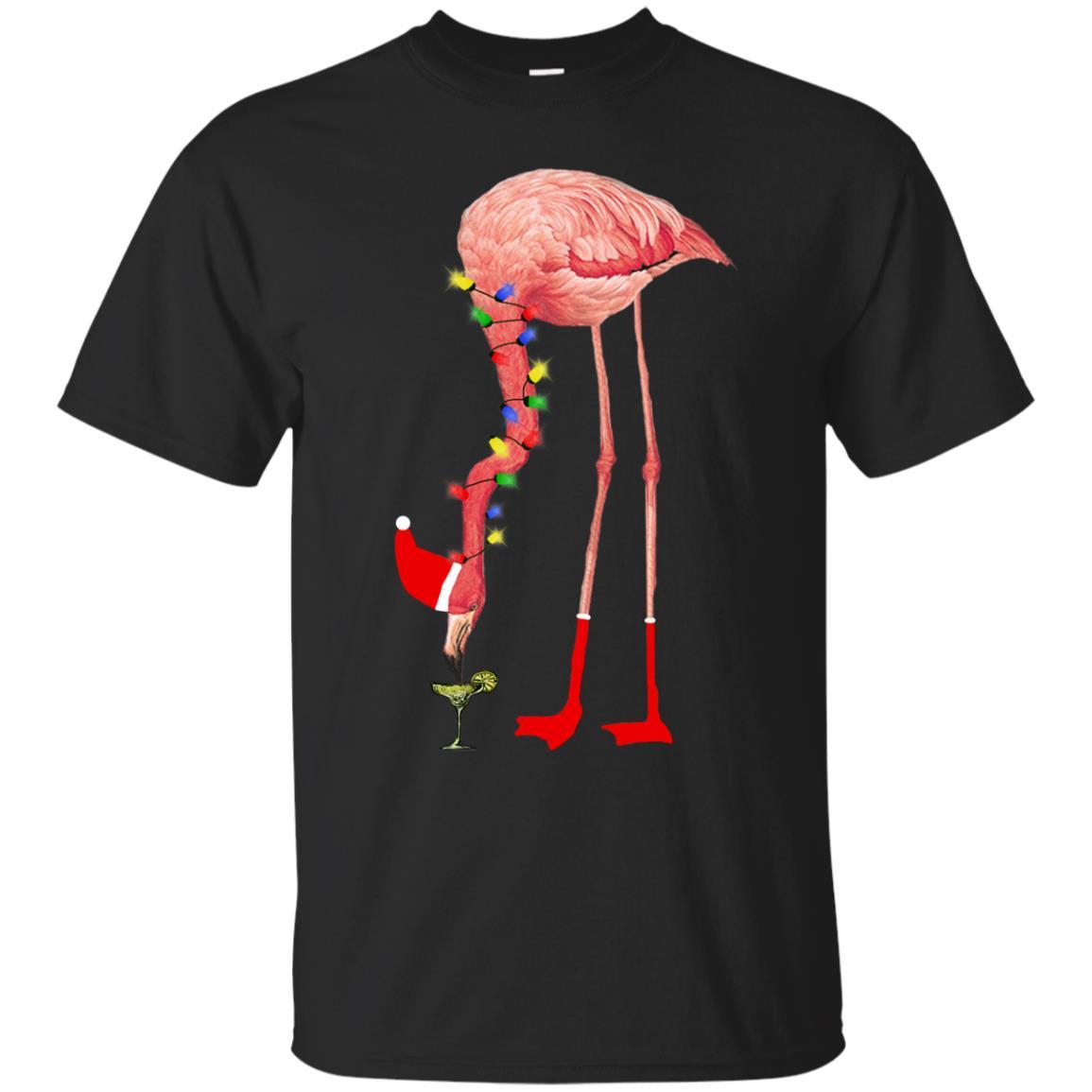 Flamingo Christmas Cocktail T Shirt