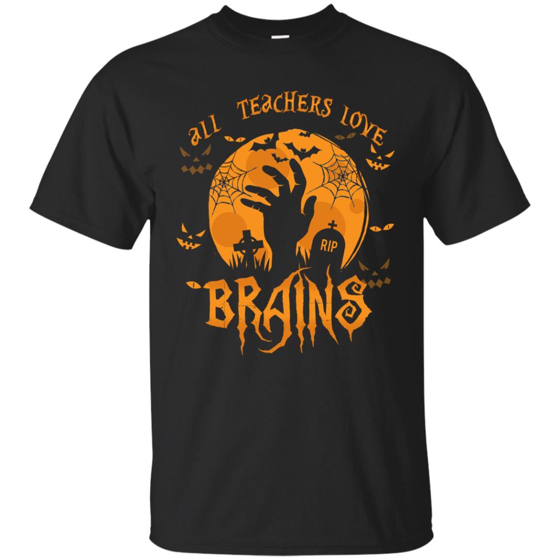 All Teas Love Brains Halloween Shirt