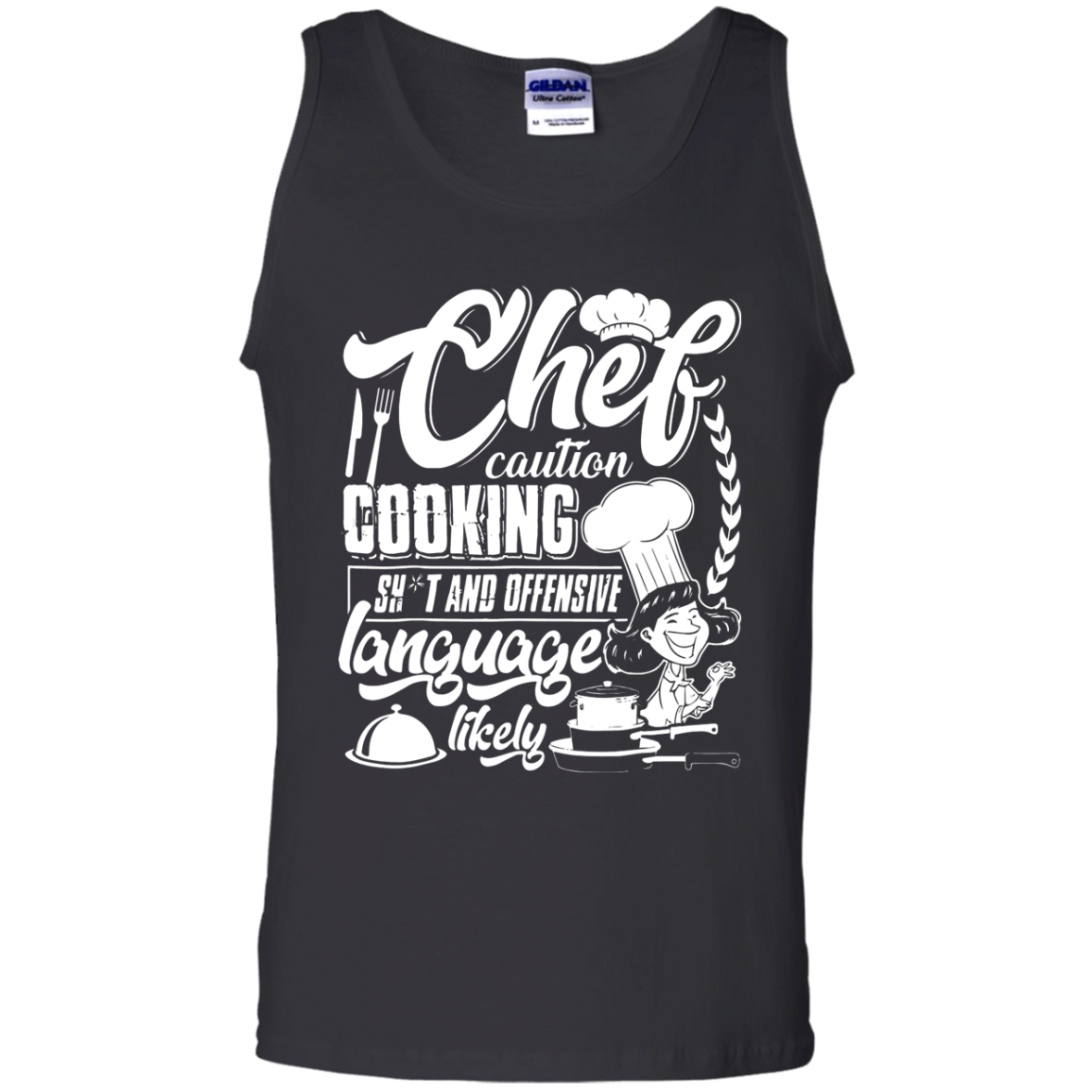 Cooking Makes Me Happy - Cool Chef Shirt Tank Top