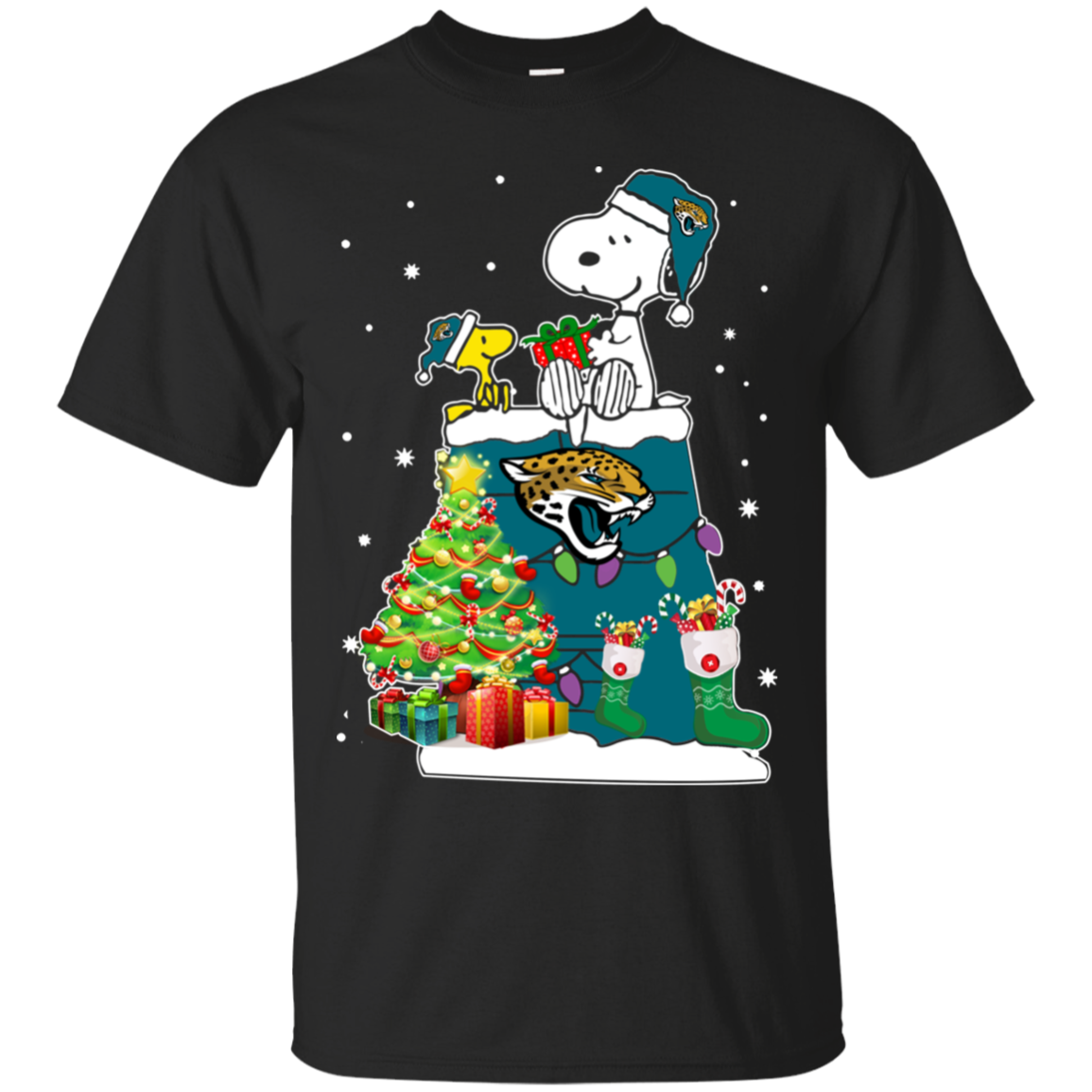 Check Out This Awesome Jacksonville Jaguars Snoopy & Woodstock Christmas Shirt G200 Ultra T-shirt