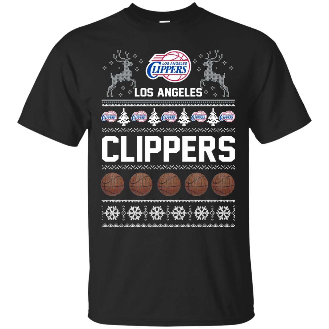 Los Angeles Clippers Ugly Christmas T Shirt