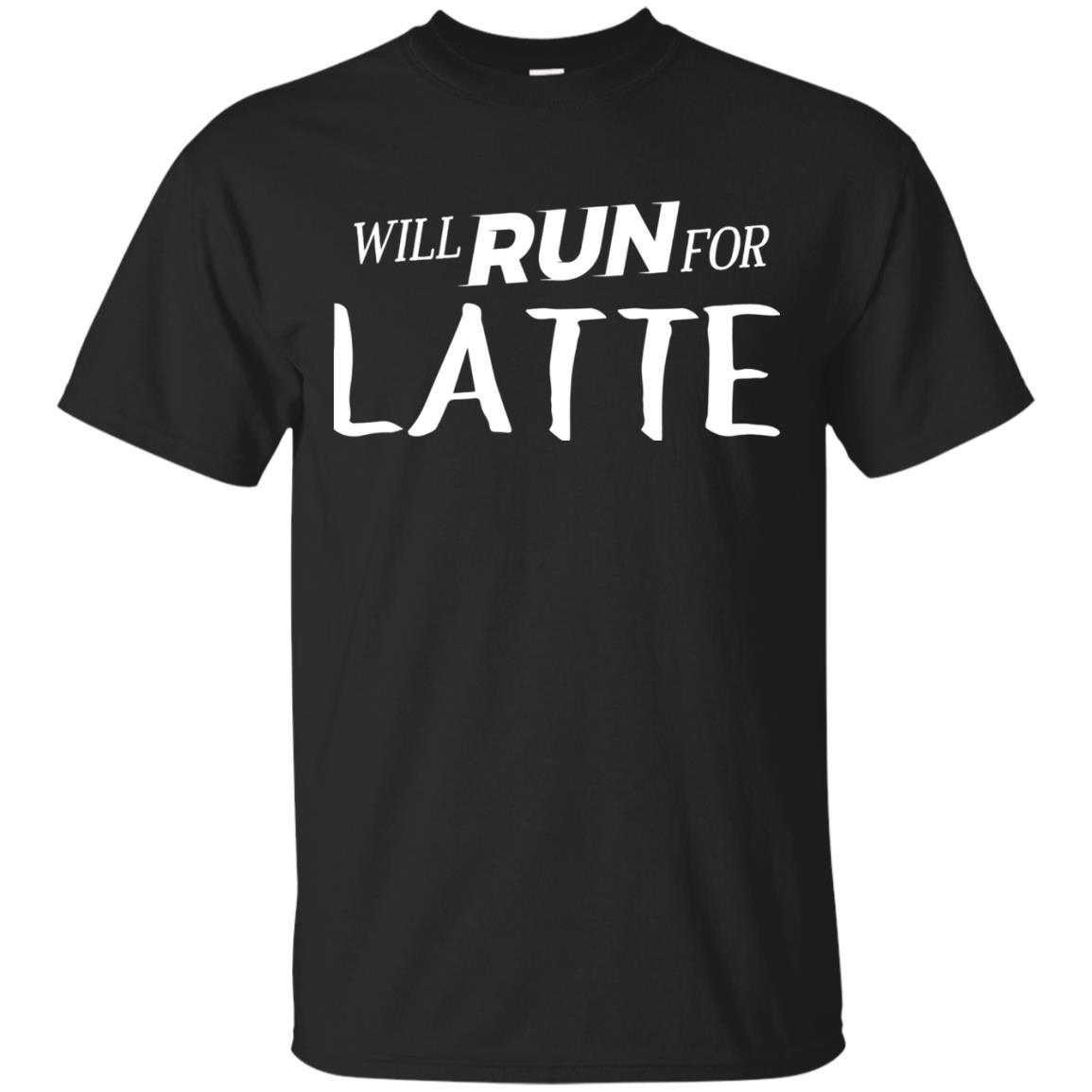 Will Run For Latte - Funny Foodie T-shirt For Runners