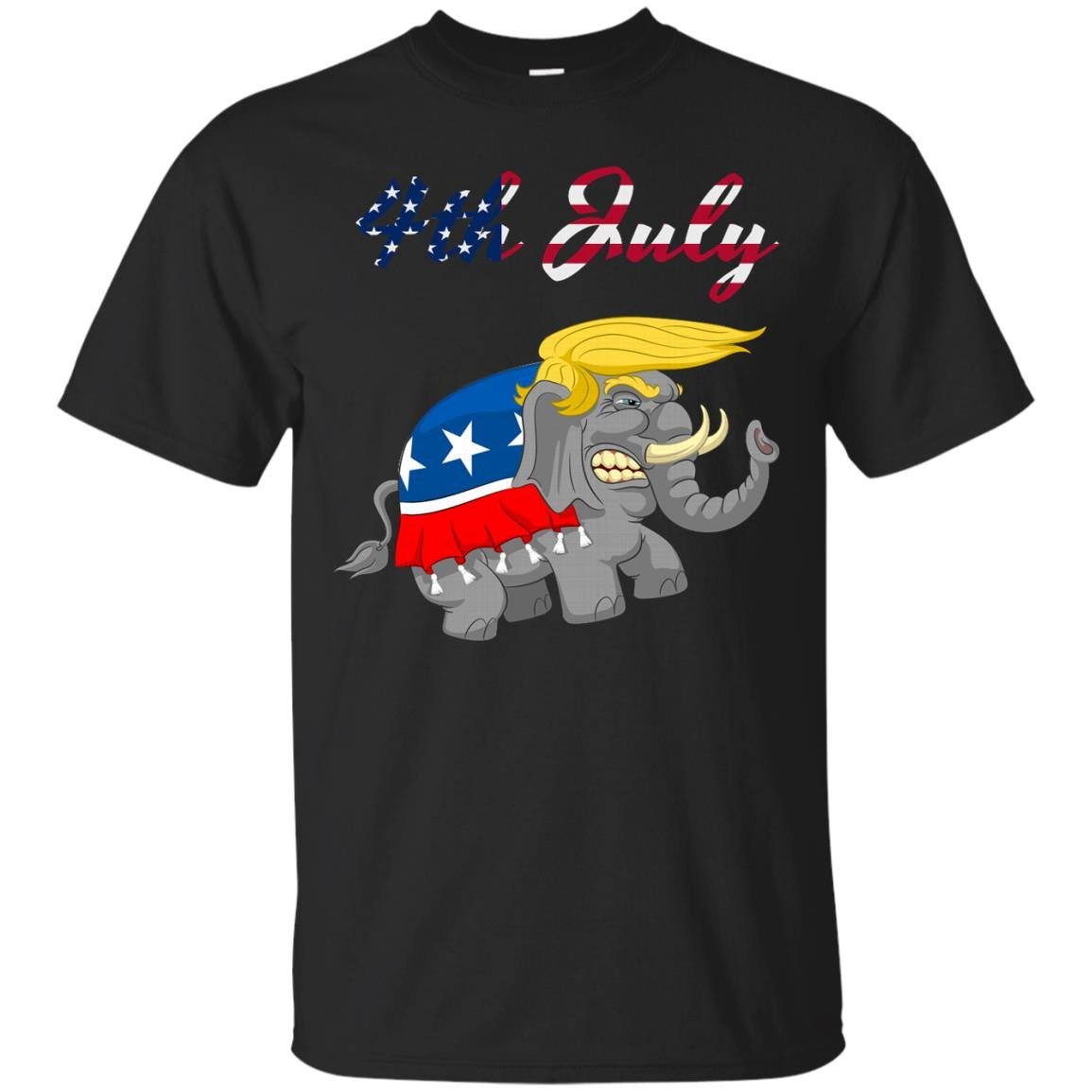 Check Out This Awesome Elephant Funny With Flag Usa T Shirt