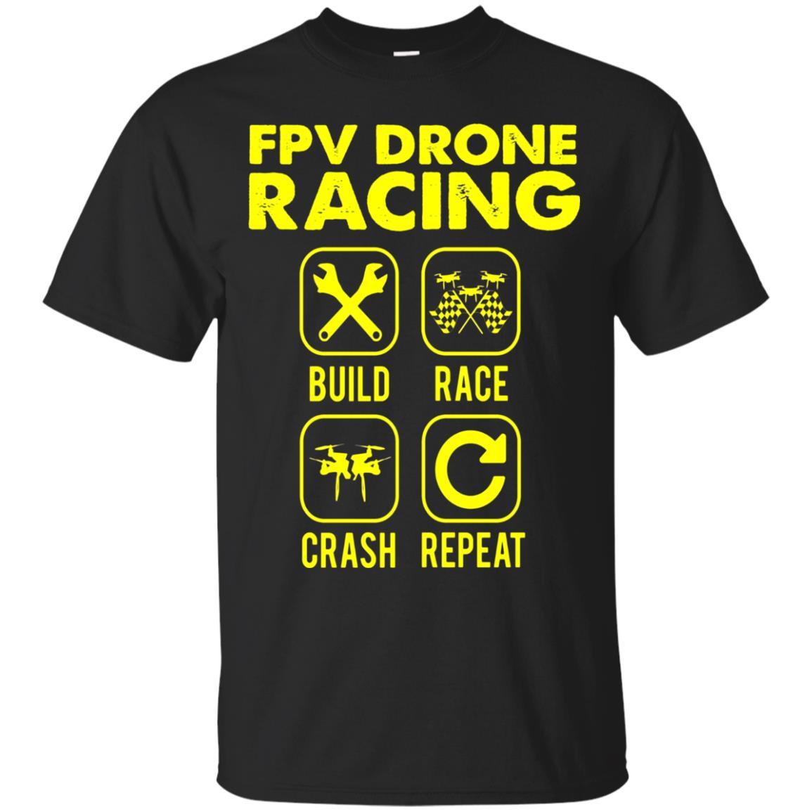 Funny Fpv Drone Racing T-shirt Quad Copter Rc Gift