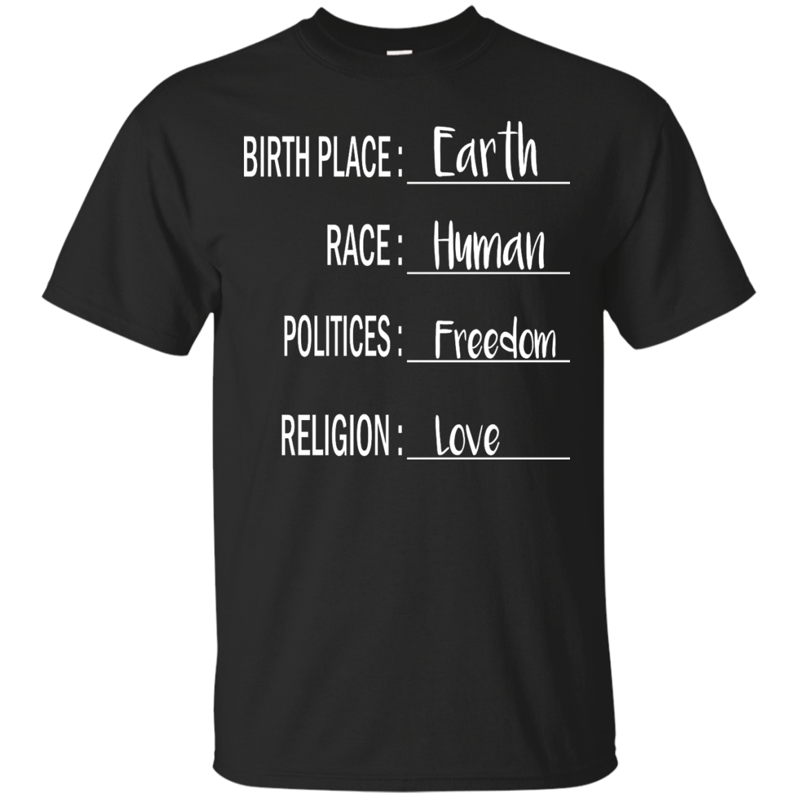 Birthplace Earth Race Human Shirt