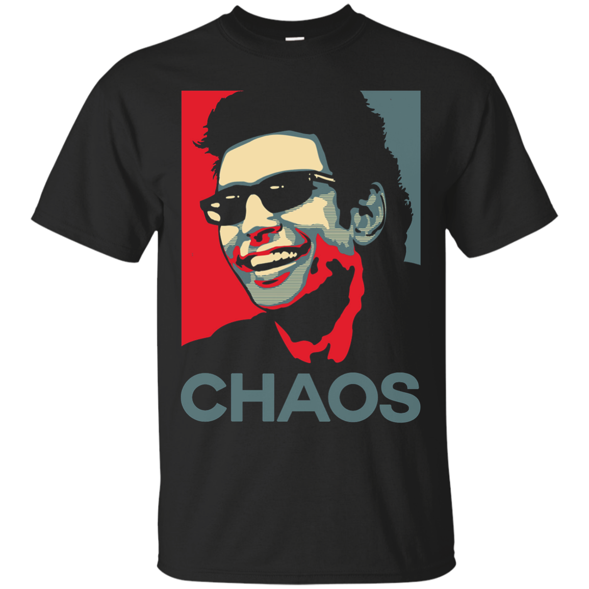 Check out this awesome Ian Malcolm ‘Chaos’ T-Shirt – Tee Peeze