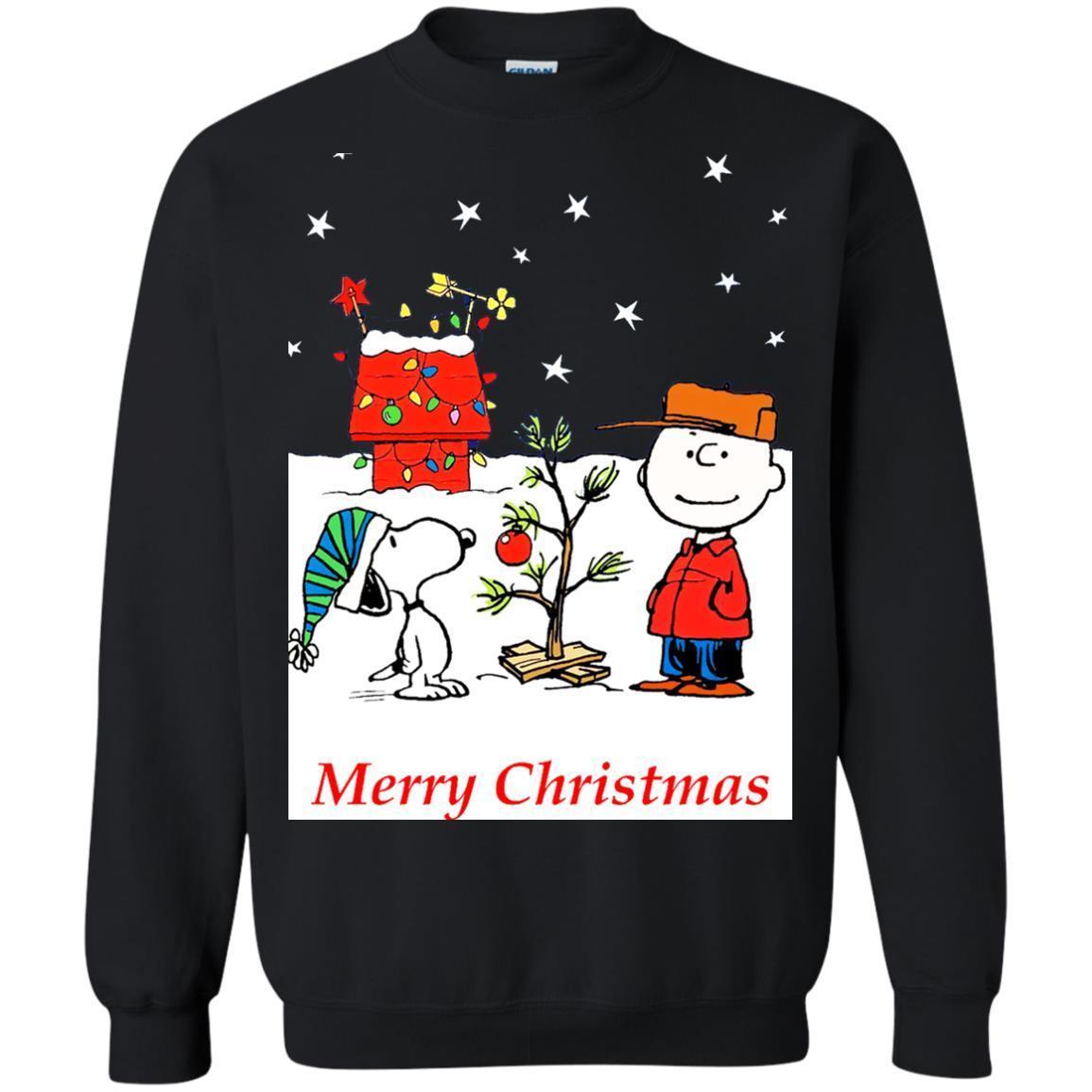 Snoopy Charlie Christmas Tree T Shirt