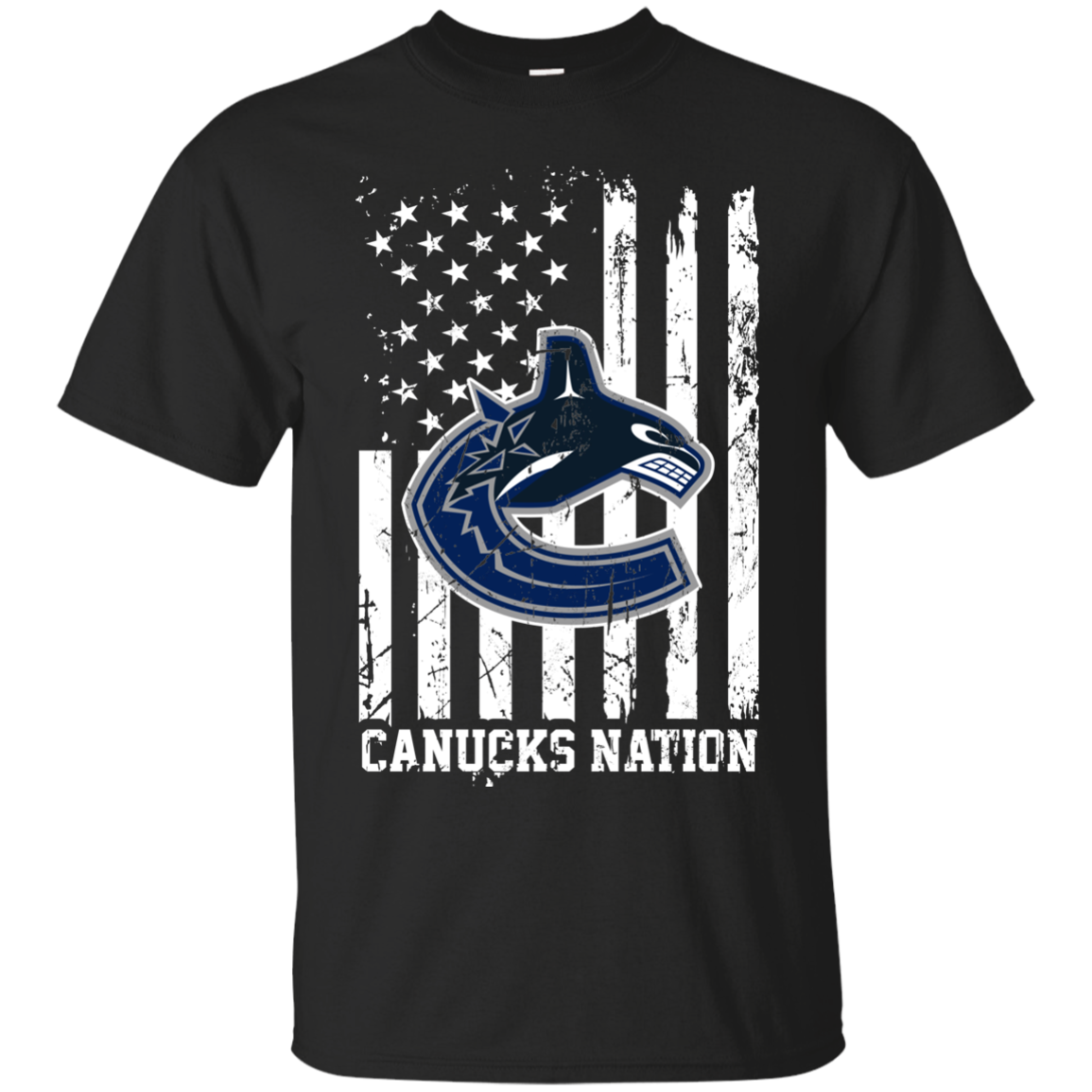 Vancouver Canucks Nations Ice Hockey Us Flag Fourth Of July Shirt