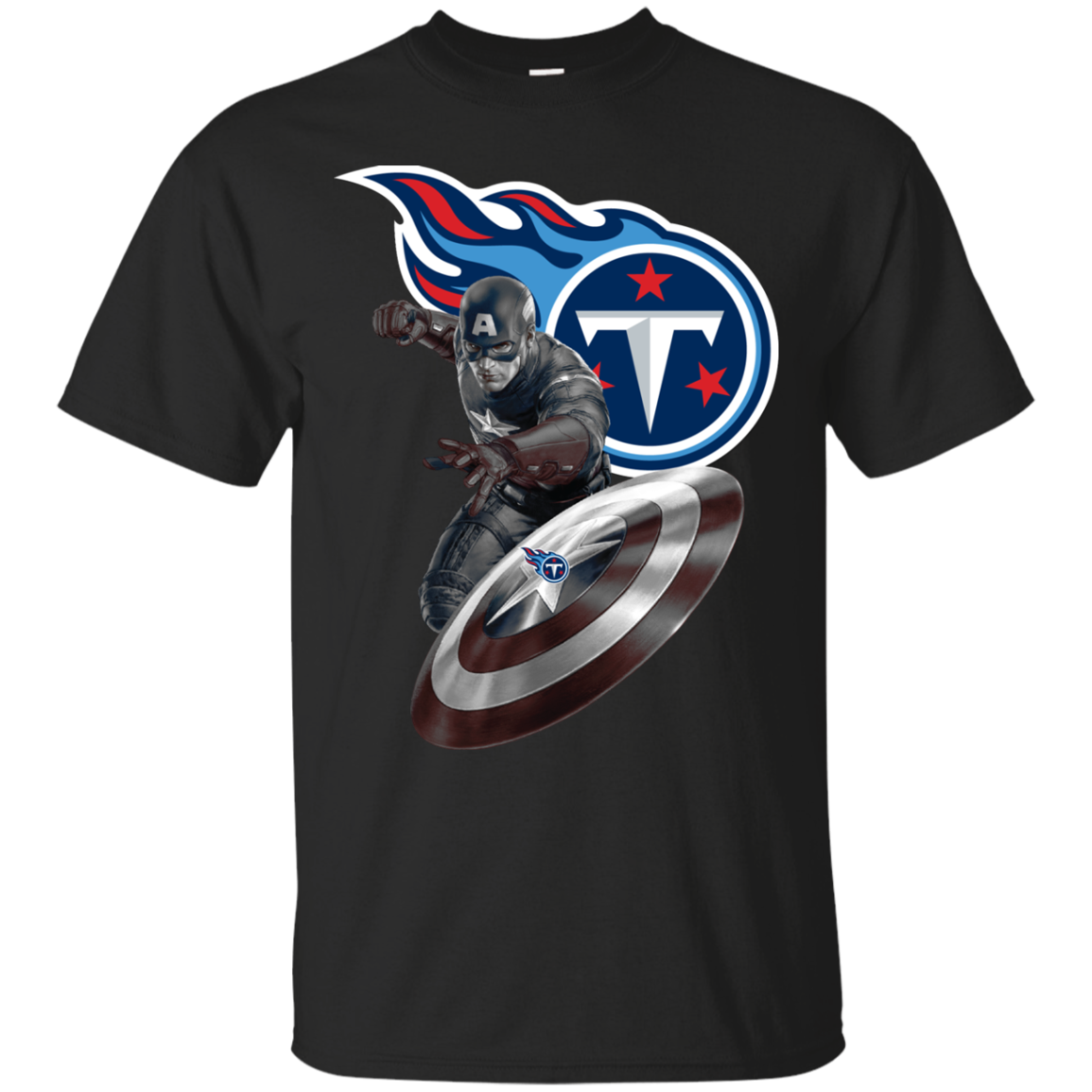 Find Captain America Tennessee Titans T Shirt