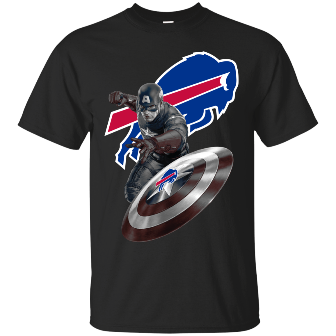 Cover Your Body With Amazing Captain America Buffalo Bills T Shirt