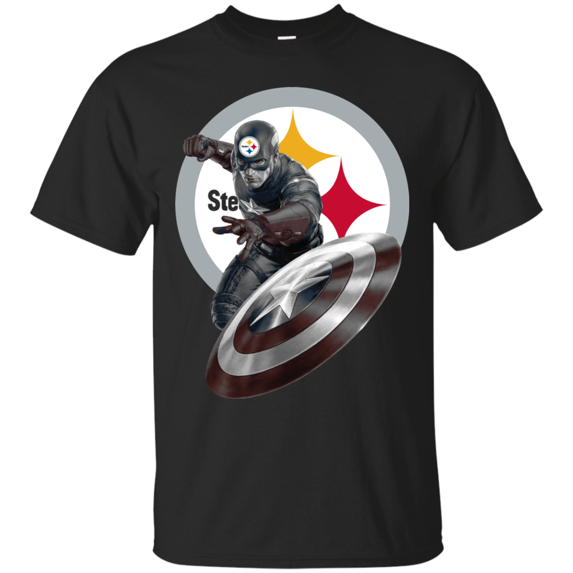 Shop From 1000 Unique Captain America Pittsburgh Steelers T Shirt