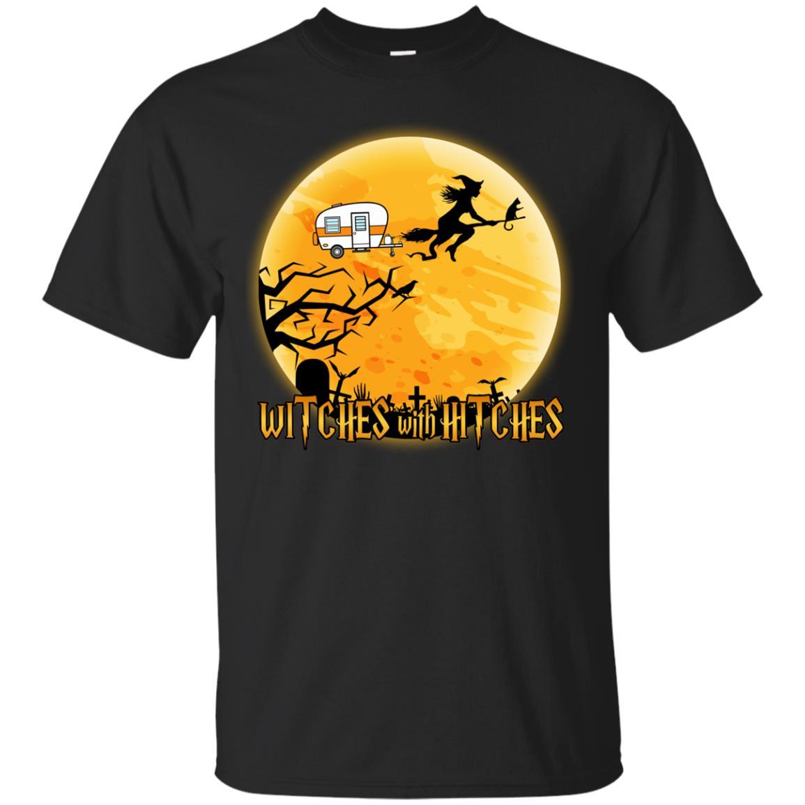 Camping Witches With Hitches Halloween Shirt