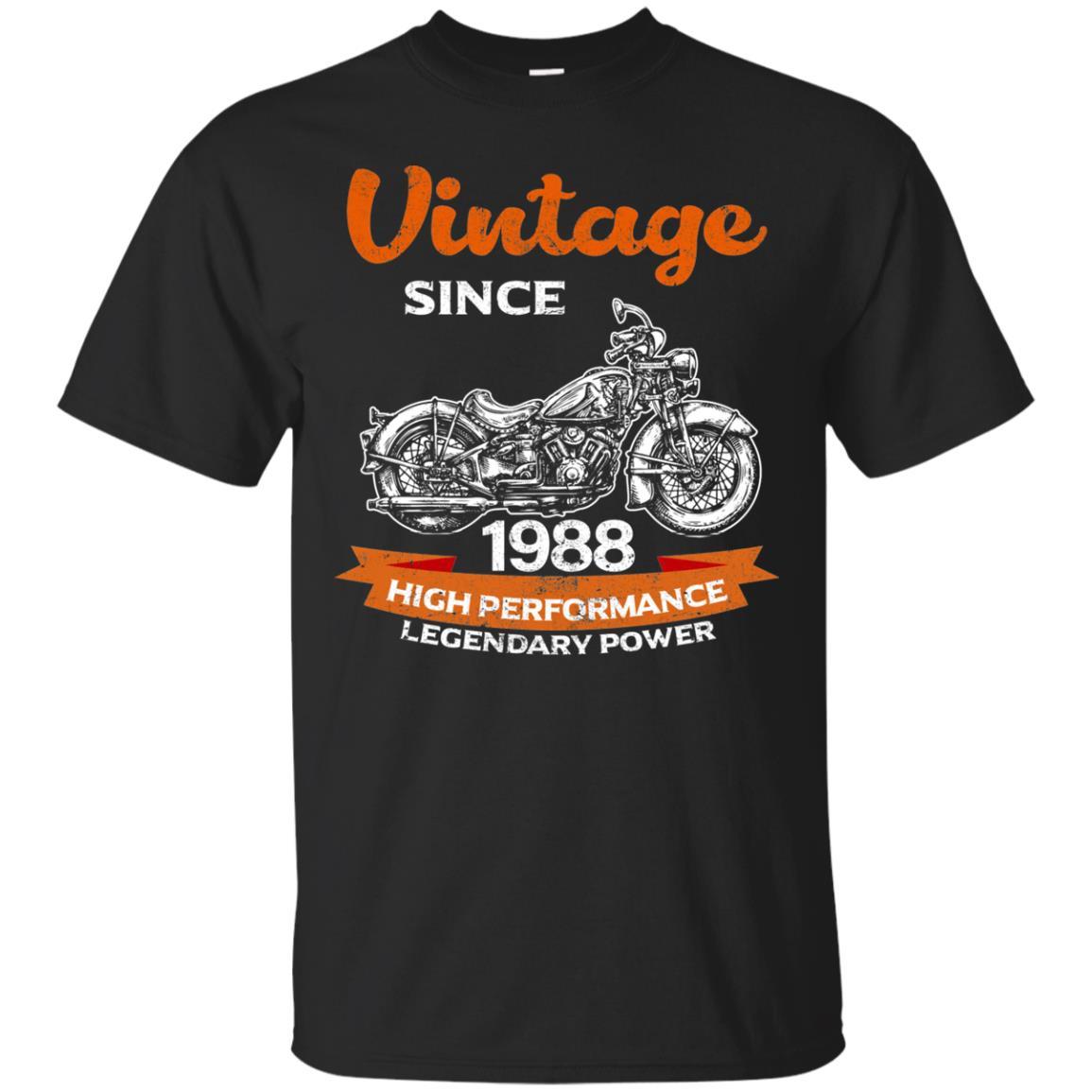 Vintage Since 1988 High Performance Legendary Power Motorcycle Biker T Shirt
