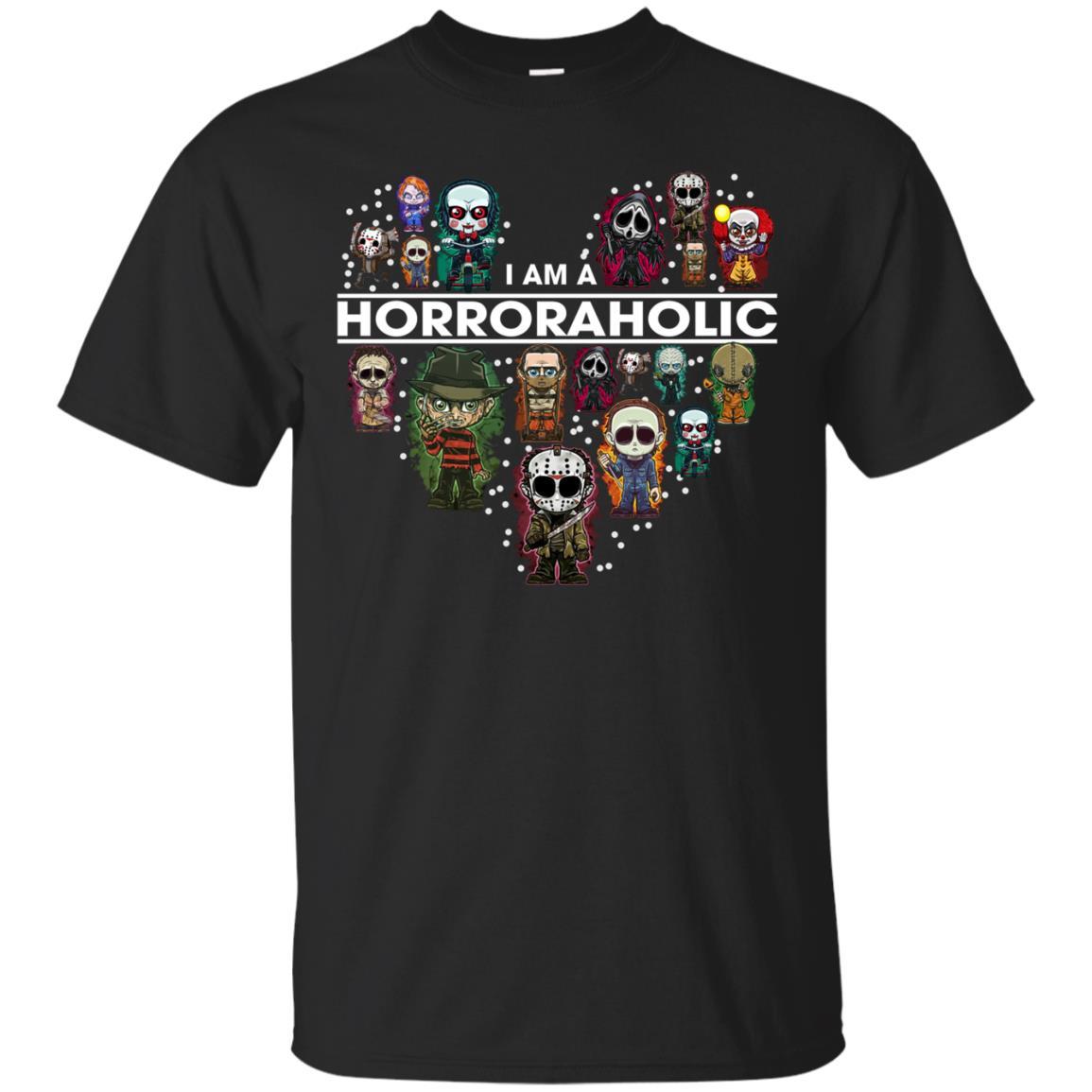 I Am A Horroraholic Halloween Shirt