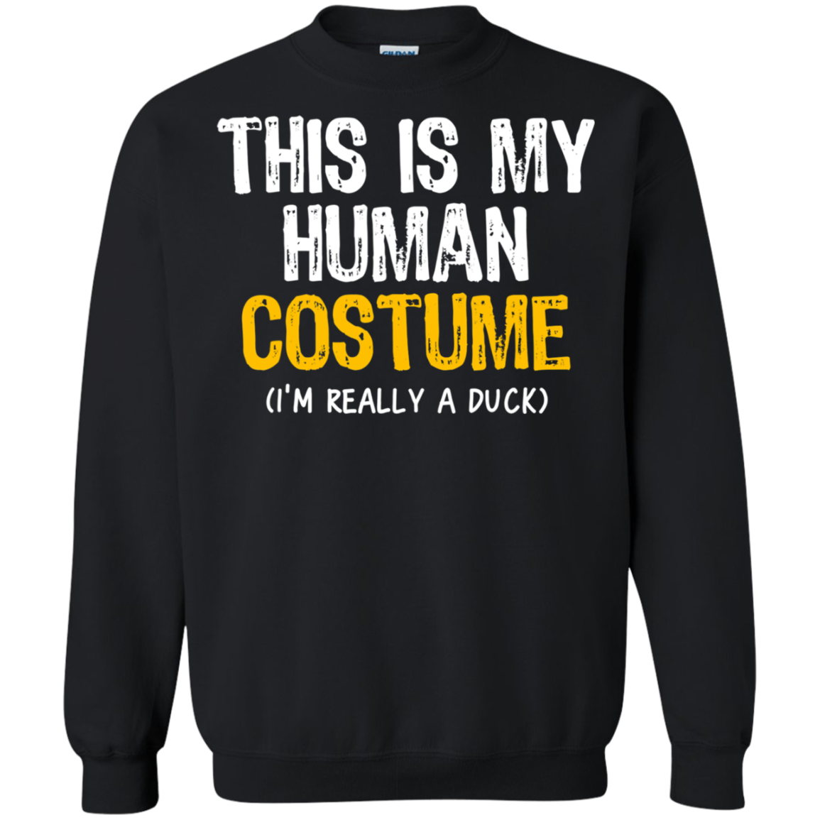 Get Here Top Selling This Is My Human Costume Duck Halloween Funny Shirts