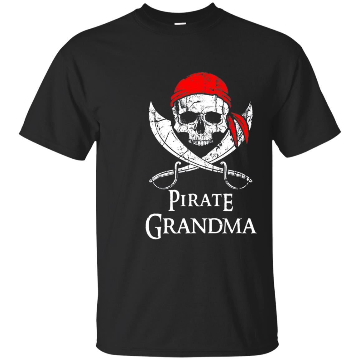 Pirate Grandma Family Jolly Roger Skull T-shirt