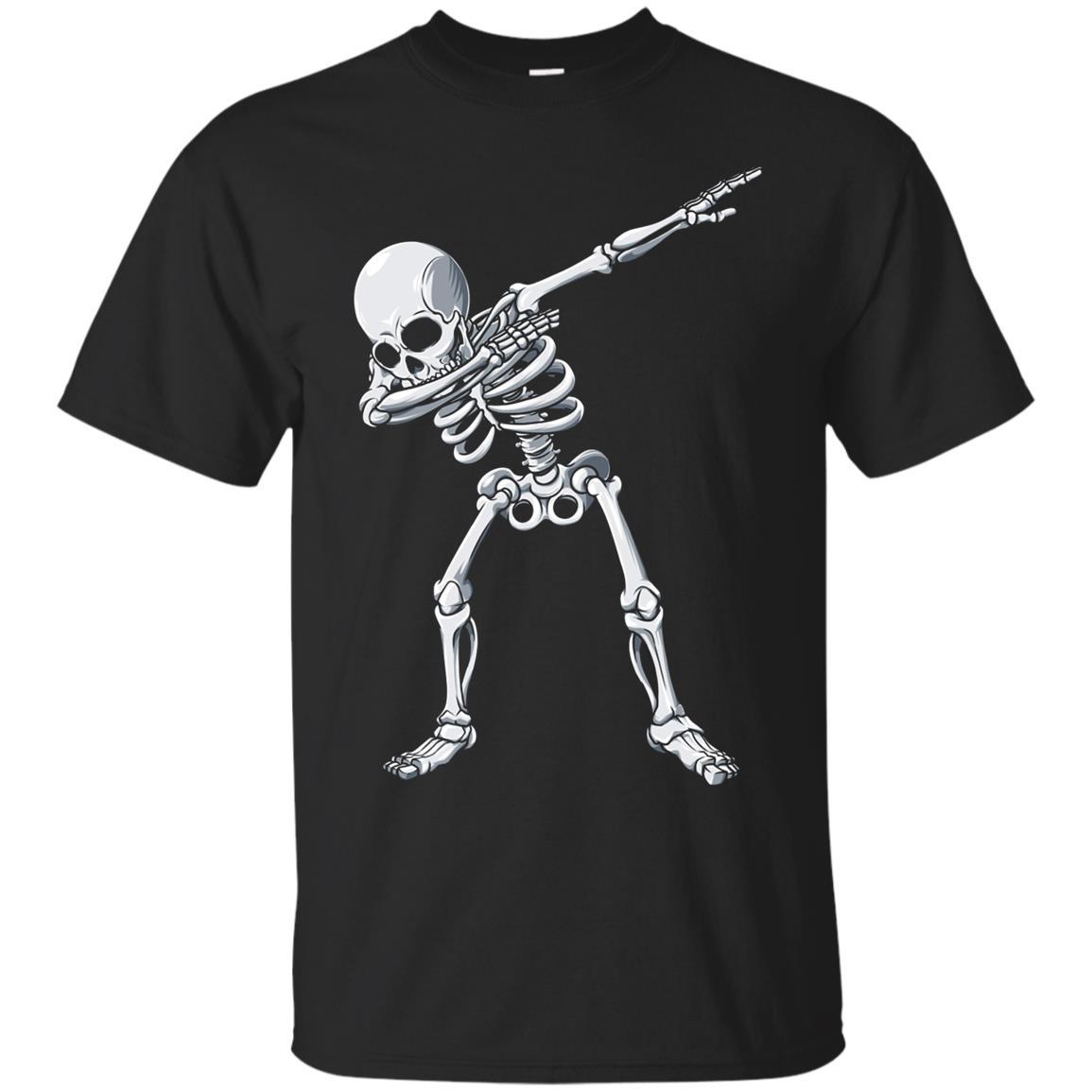 Dabbing Skeleton T Shirt Halloween Funny Dab Gifts