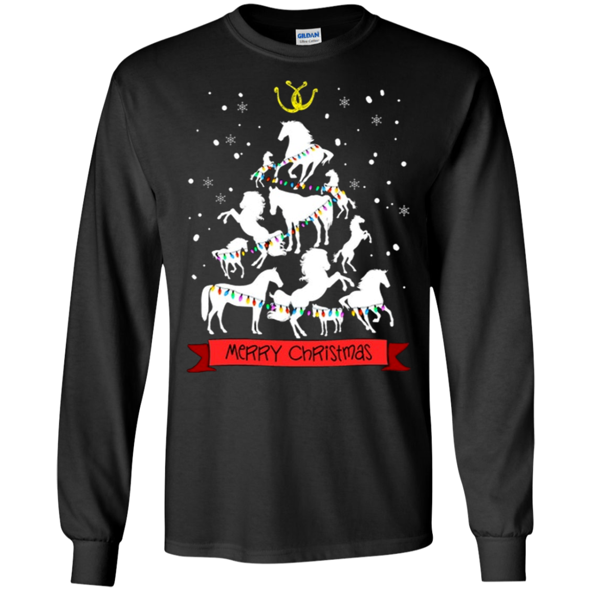 Merry Christmas Horse Shirt G240 Ls Ultra T-shirt